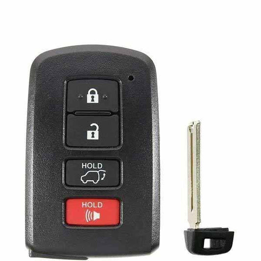 FCC HYQ14FBA Smart key 312/314MHZ 4 button 8A chip for Toyota Highlander 2014-2020 PN 89904-0E120(Board 2110)